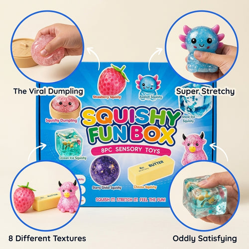 The Squishly™ Box - 8 Viral Squishies